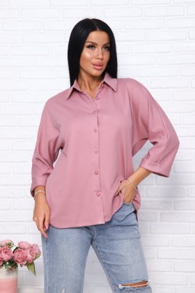 Рубашка трикотажная Диана (розовая)