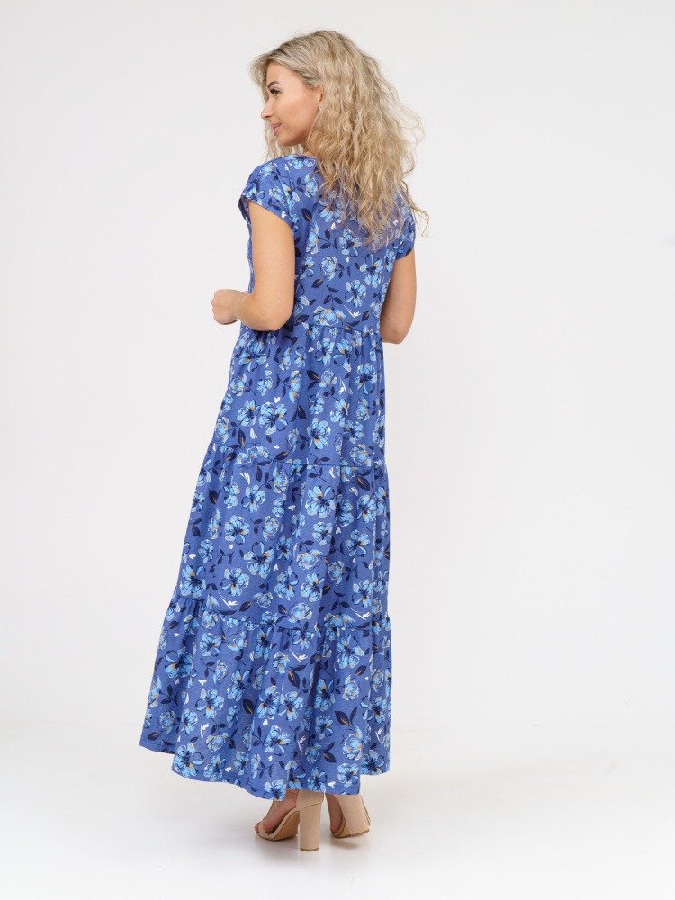 Платье трикотажное Гаянэ (синее)