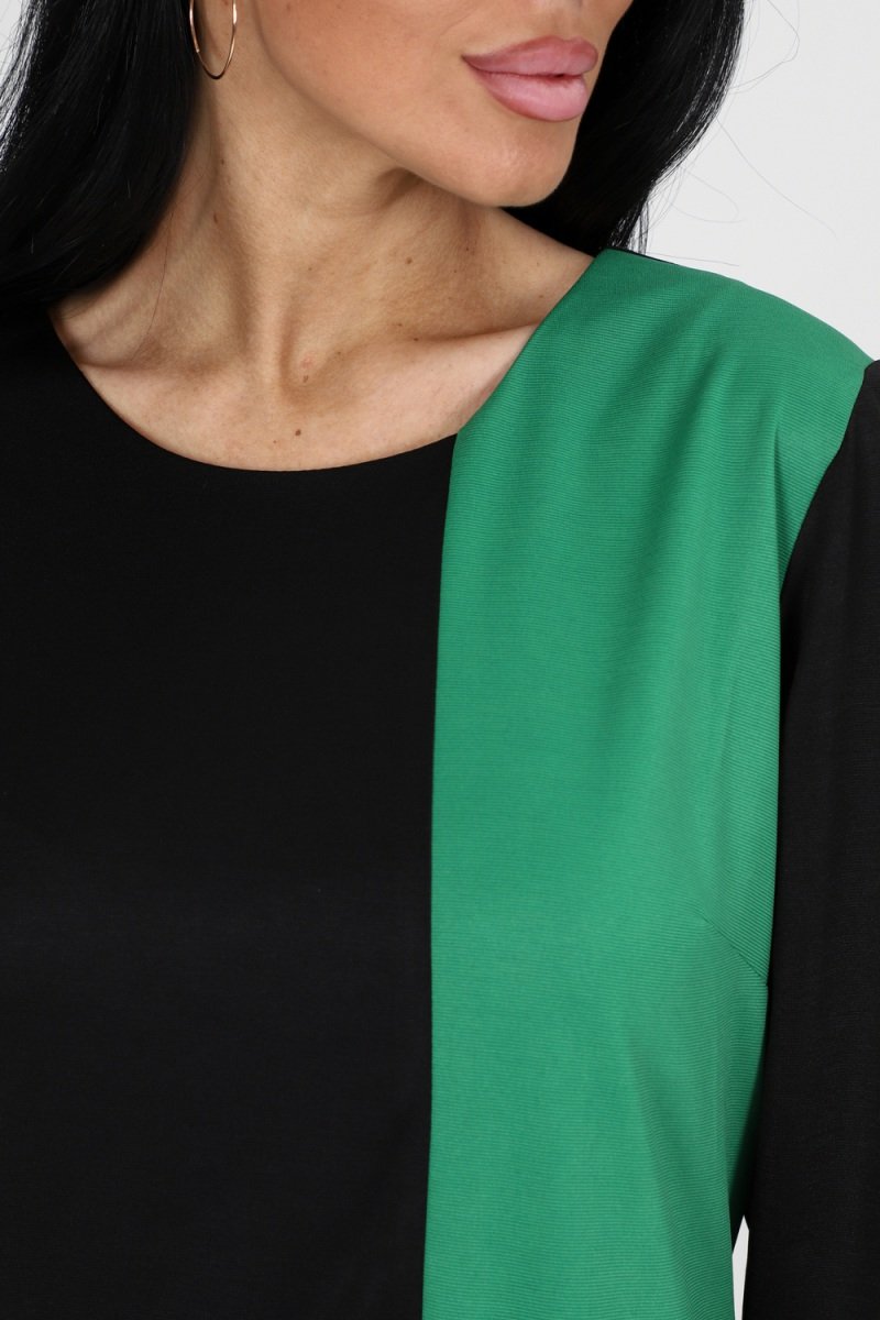 Платье трикотажное Латоя (зеленое)