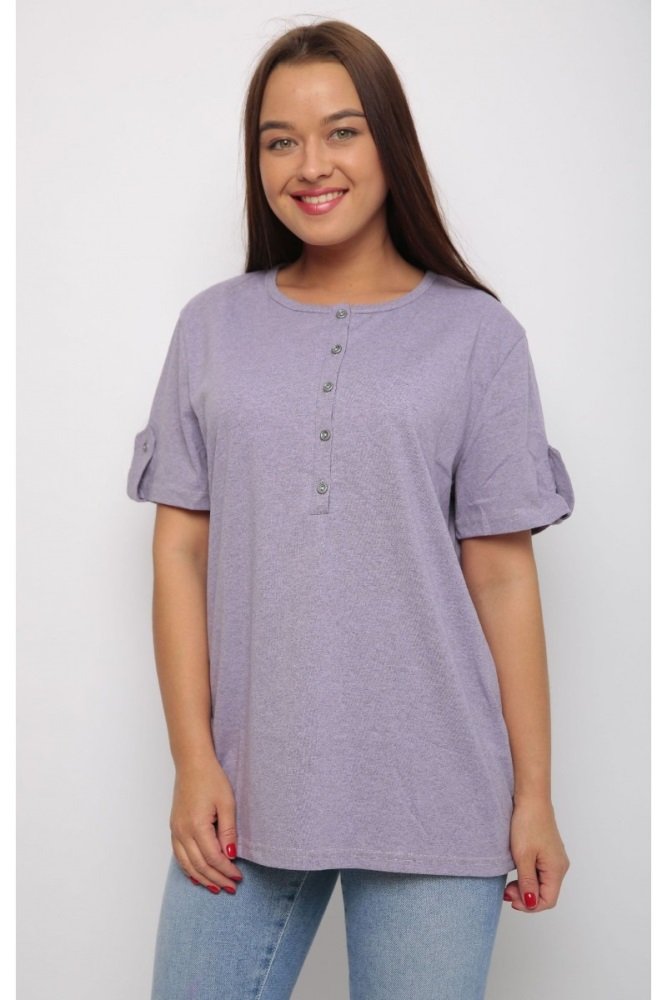 Блуза трикотажная Нола (фиолетовая)