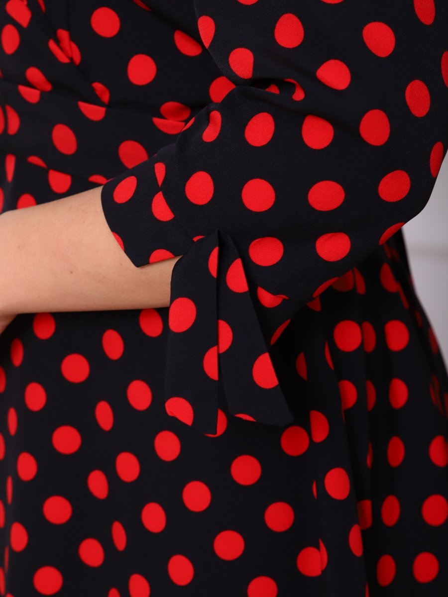 Платье женское Кирсти (красно-черное) зк