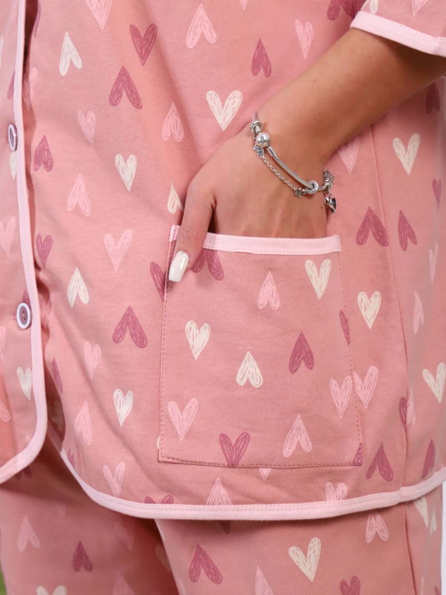 Пижама трикотажная Вриена (розовая)