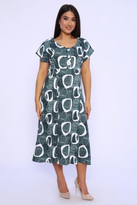 Платье трикотажное Хэйзи (зеленое)