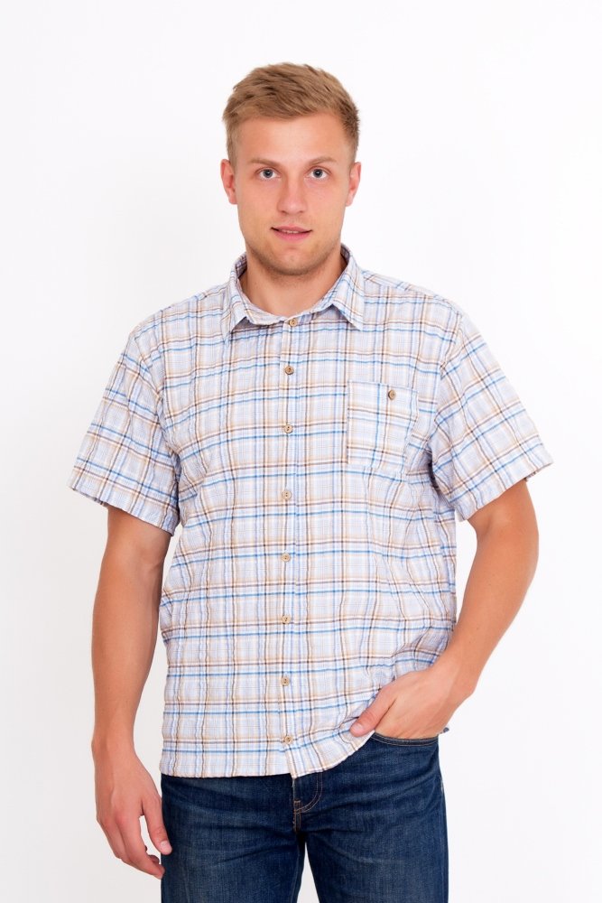 Рубашка мужская Бруно (бежевая)
