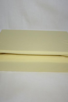 Простынь на резинке трикотажная 90x200 (желтая) зк