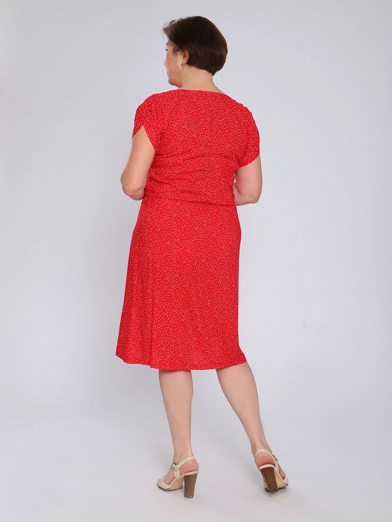 Платье штапельное Фелисата (красное)