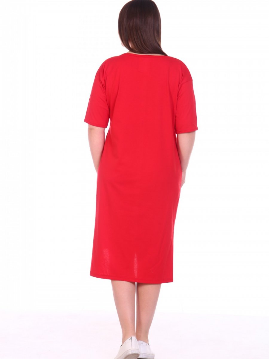 Платье трикотажное Иоанна (красное)