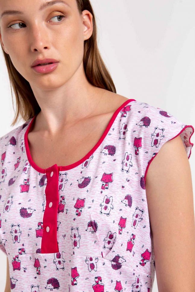 Ночная сорочка Винсентия (розовая) от Инсантрик RU