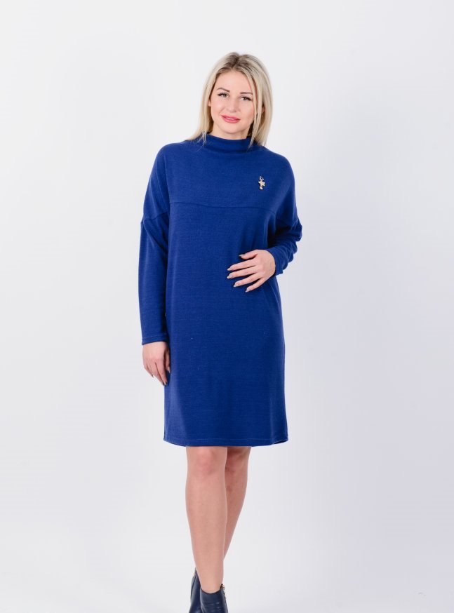 Платье трикотажное Лотос (синее) от Инсантрик RU