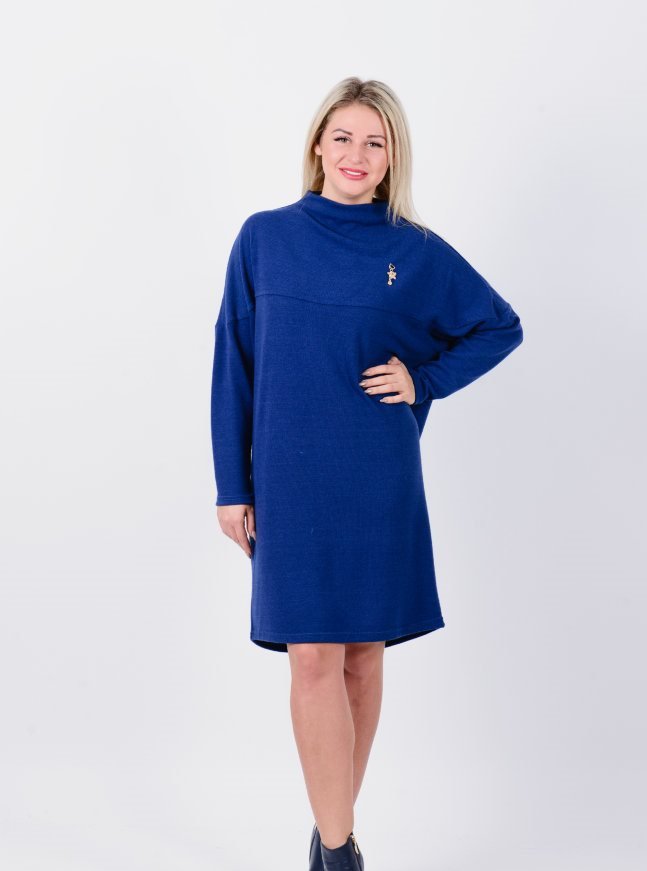 Платье трикотажное Лотос (синее) от Инсантрик RU