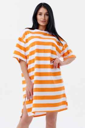 Платье трикотажное Фурор (оранжевое)