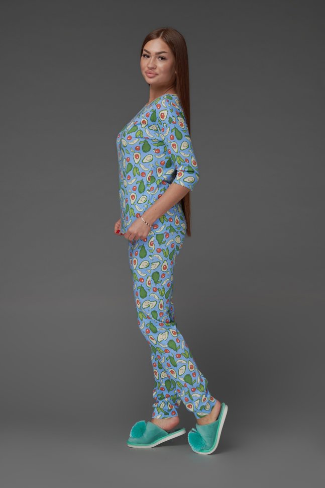 Пижама трикотажная Рина (голубая) от Инсантрик RU