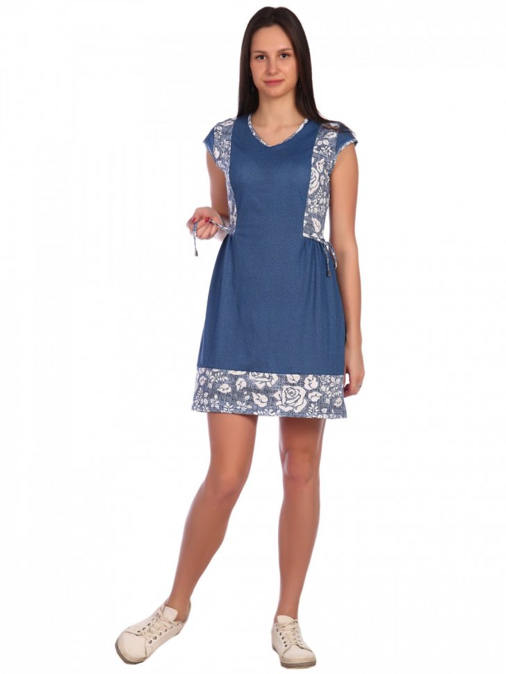 Платье трикотажное Онндреа Инсантрик синего цвета