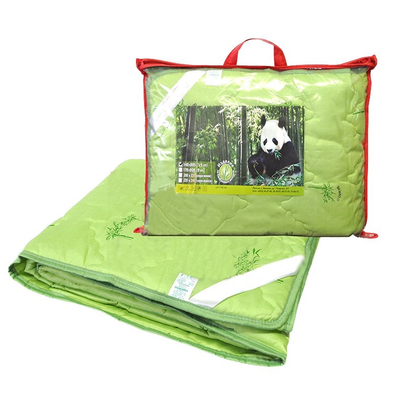 Одеяло бамбук 1,5-сп. с чехлом из полиэстера (тонкое) зк от Инсантрик RU