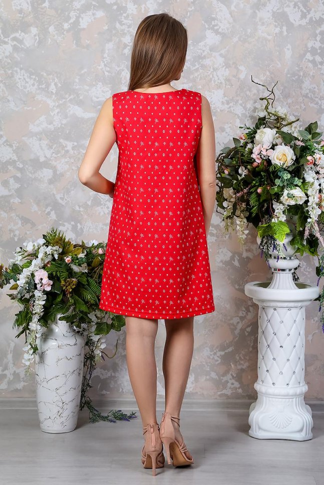 Платье трикотажное Аланис (красное) от Инсантрик RU