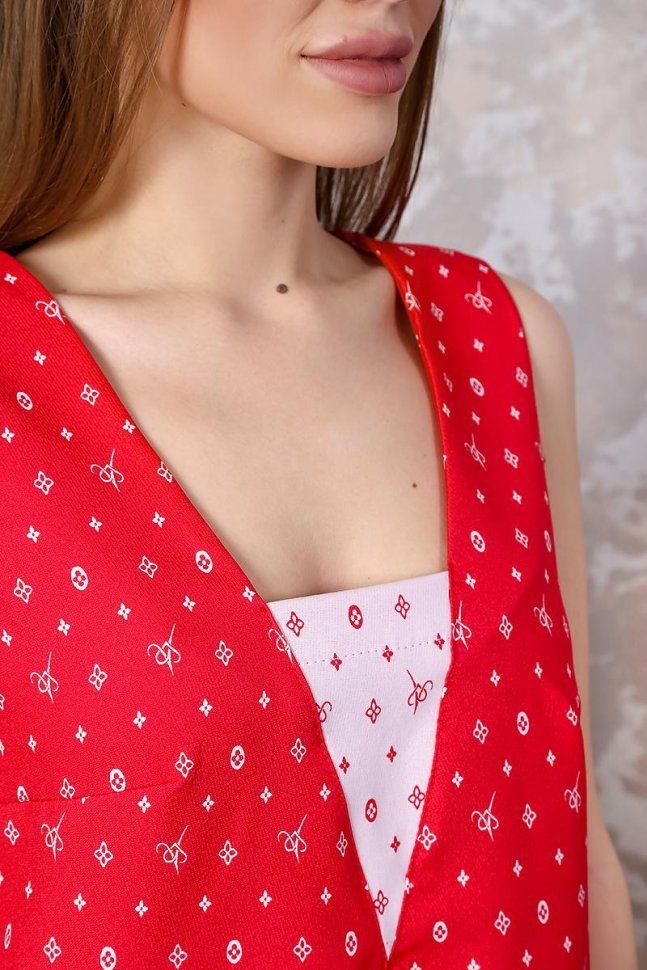 Платье трикотажное Аланис (красное) от Инсантрик RU