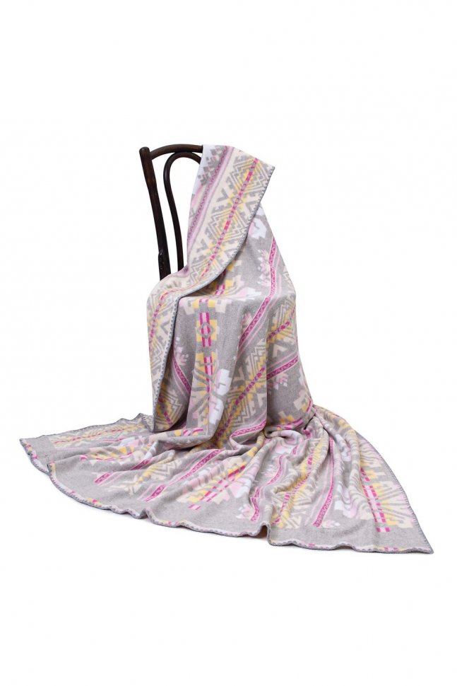 Одеяло хлопковое 1,5-спальное Узор (серое) от Инсантрик RU