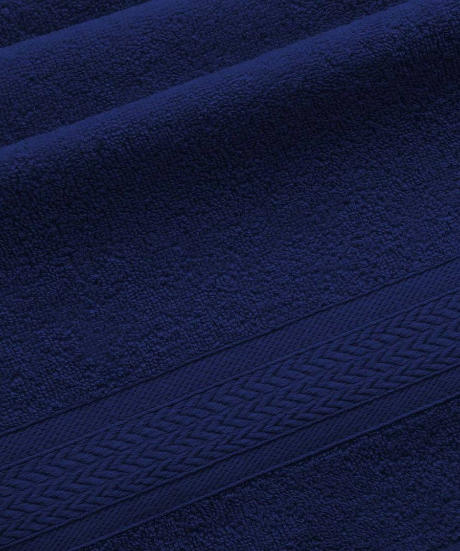 Полотенце махровое 50x90 Утро (темно-синее) зк