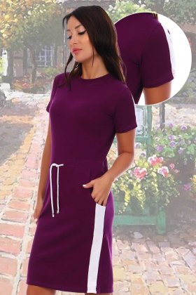 Платье трикотажное Рэймонд (фиолетовое)