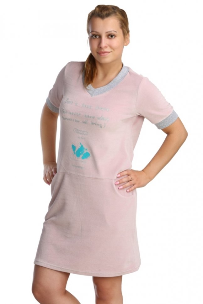 Платье велюровое Алиса (розовое) от Инсантрик RU