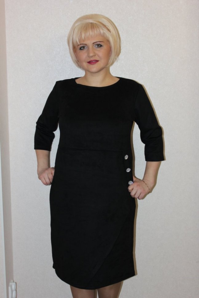 Платье трикотажное Хезер (черное) от Инсантрик RU