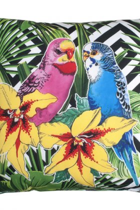 Подушка декоративная 40x40 Тропические попугаи зк