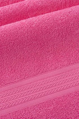 Полотенце махровое 40x70 Утро (ярко-розовое) зк
