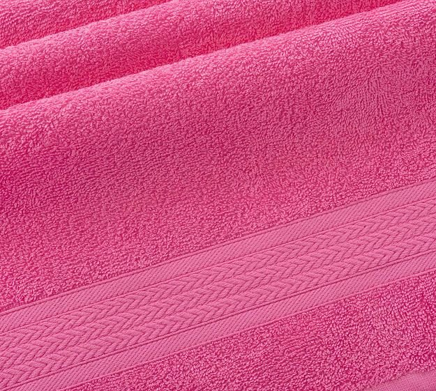 Полотенце махровое 40x70 Утро (ярко-розовое) зк