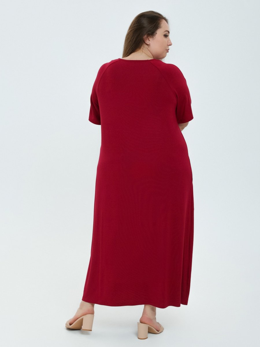Платье вискозное Юляша (бордовое)