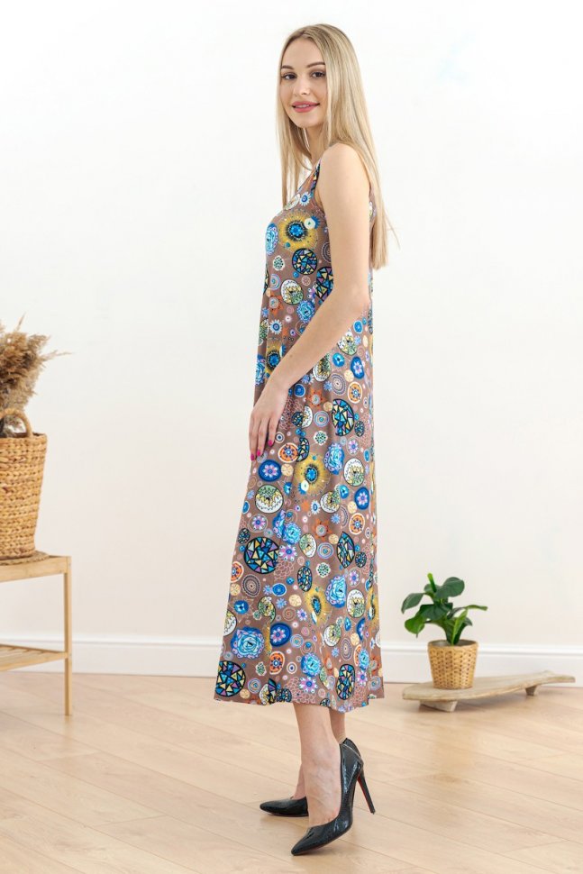 Платье вискозное Кэйтрия (узоры) от Инсантрик RU