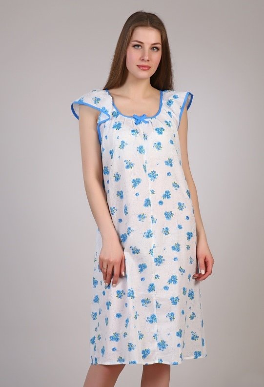 Ночная сорочка Эмми (голубая) от Инсантрик RU
